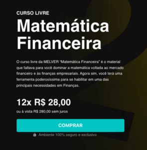 Curso gratuito da MELVER matemática financeira que valem pontos para o PEC da ANCORD