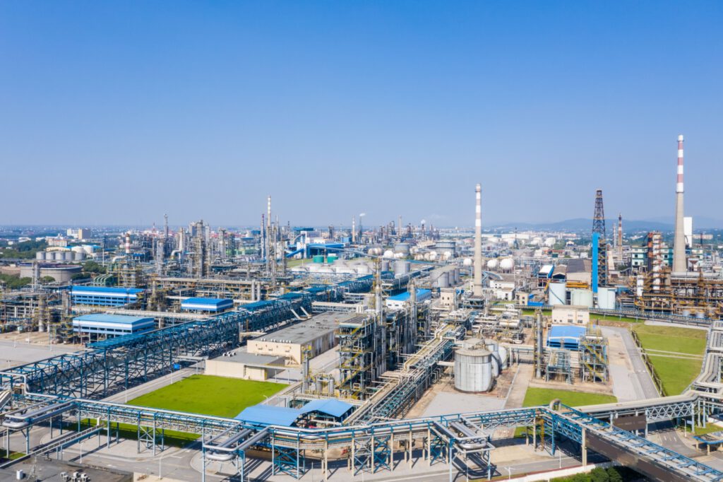 Refinaria de petróleo representando debêntures incentivadas
