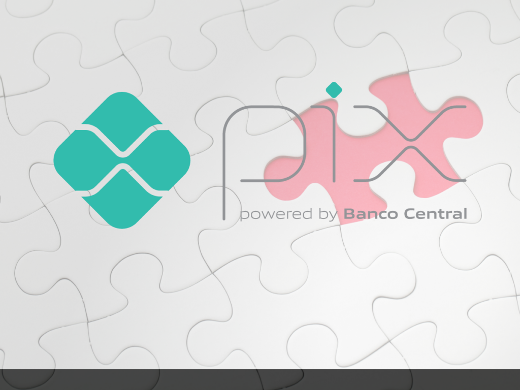 logo do pix sobre um quebra-cabeça representando como criar um pix