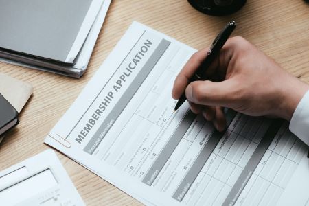 Formulário de membro, representando "como tornar-se membro de uma cooperativa de crédito"