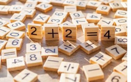 Peças de madeira com números e símbolos de operação matemática, representando os procedimentos de pagamento do FG Coop