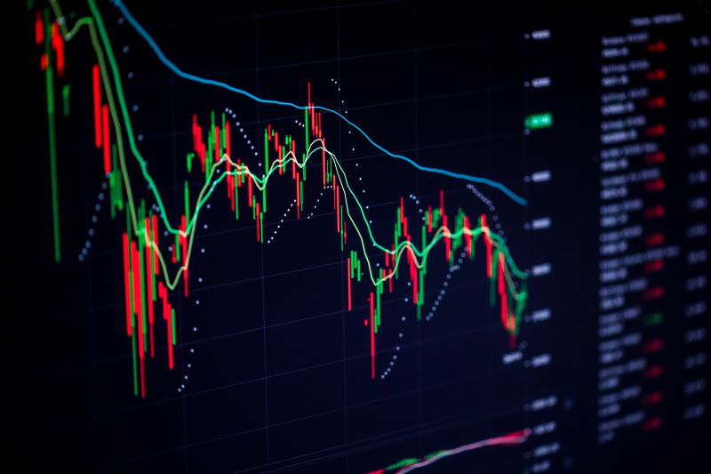 Gráfico de cancles, representando o Ibovespa