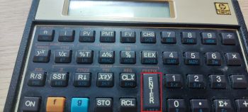 Tecla ENTER da HP 12c
